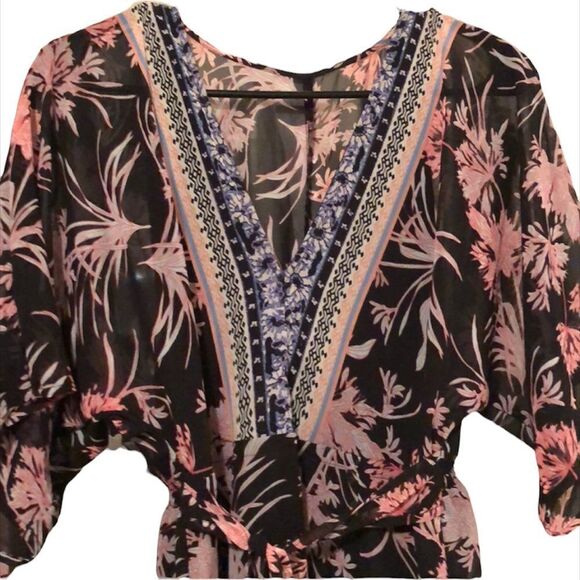 ✨ HP✨Floral Print Kimono Sleeve Maxi Dress✨ - Picture 7 of 7